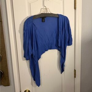 Lane Bryant Blue Knit Overpiece